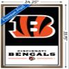 NFL Cincinnati Bengals - Logo 21 Wall Poster, 34L" x 22.4W", Bronze Framed Version view 3