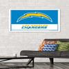 NFL Los Angeles Chargers - Logo 21 Wall Poster, 34L" x 22.4W", White Framed Version view 2