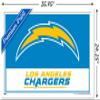 NFL Los Angeles Chargers - Logo 21 Wall Poster, 34L" x 22.4W", White Framed Version view 3