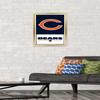 NFL Chicago Bears - Logo 21 Wall Poster, 22.4L" x 14.7W", Gold Framed Version view 2
