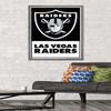 NFL Las Vegas Raiders - Logo 21 Wall Poster, 34L" x 22.4W", Barnwood Framed Version view 2