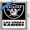 NFL Las Vegas Raiders - Logo 21 Wall Poster, 34L" x 22.4W", Barnwood Framed Version view 3