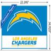 NFL Los Angeles Chargers - Logo 21 Wall Poster, 22.4L" x 14.7W", Premium Poster & Mount Bundle view 3
