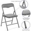 Flash Furniture Mindy Kids 5-Piece Folding Square Table and Chairs Set for Daycare and Classrooms, Children's Activity Table and Chairs Set, Gray view 4