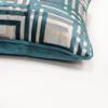 MillowUS Cut Velvet Luxury Glam Cushion Cover Pillowcase Decorative Throw Pillow 20"x20" (14"x20", Maze Peacock) view 2