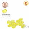 PMLAND 370 Pcs Yellow Acrylic Stones, 16mm Marbles for Vase Filler Decor view 2