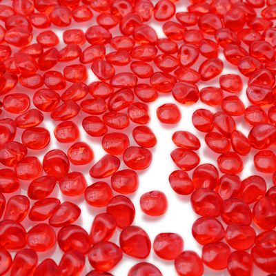 PMLAND 370 Pcs Red Acrylic Stones, 16 mm Marbles for Vase Filler Rocks