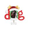 2025 Personalized Christmas Tree Ornaments for Pets - Santa Hat Dog Frame Customized Merry Christmas Ornament - Keepsake for Puppy Dog Lovers-Free Customization view 2