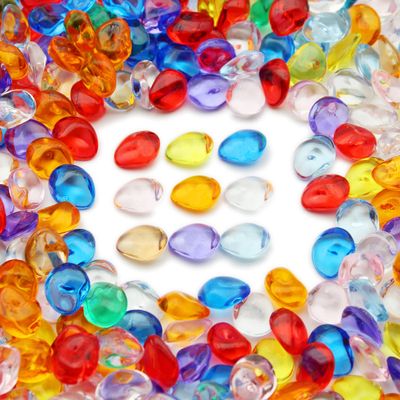 PMLAND 370 Pcs Assorted Acrylic Stones, 16 mm Marbles for Vase Fillers
