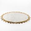 Godinger Challah Cutting Carving Board Judaica Reserve Marble - Gold view 2
