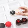 100 Pack Clear Macaron Boxes for 2 Small Plastic Chocolate Covered Ore Boxes 4.17 x 2.16 x 1.37 Inches for Wedding Bridal Shower Baby Shower Party Favors Small Bakery Boxes Pastry Treat Boxes view 4