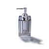 Soap Dispenser High-end Crystal Soap Dispenser Transparent Pump Bottle Home Hotel Bathroom Lotion Dispenser Can Hold A Variety of Liquids for Kitchen,Bathroom,Office (Color : Silver) view 1