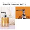 Soap Dispenser High-end Crystal Soap Dispenser Transparent Pump Bottle Home Hotel Bathroom Lotion Dispenser Can Hold A Variety of Liquids for Kitchen,Bathroom,Office (Color : Silver) view 3