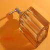 Soap Dispenser High-end Crystal Soap Dispenser Transparent Pump Bottle Home Hotel Bathroom Lotion Dispenser Can Hold A Variety of Liquids for Kitchen,Bathroom,Office (Color : Silver) view 4
