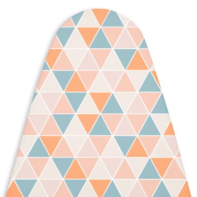 Encasa XO Ironing Board Cover and Pad 49"x18" Standard Size | Thick 4mm Felt Padded Iron Board Cover with Padding, Scorch & Stain Resistant Cotton, Heavy Duty Elastic Bungee Snug Fit - [Design]