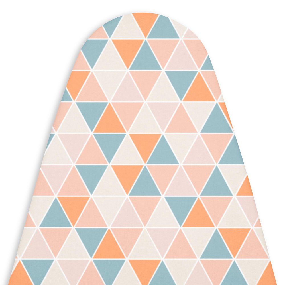 Encasa XO Ironing Board Cover and Pad 49"x18" Standard Size | Thick 4mm Felt Padded Iron Board Cover with Padding, Scorch & Stain Resistant Cotton, Heavy Duty Elastic Bungee Snug Fit - [Design]