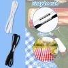 Riakrum Table Bungees Tablecloth Strap Elastic Adjustable Tablecloth Band Bungee Cord to Hold Down Table Cloth Cover for Outdoor Picnic Kitchen Camping Wedding Party(16 Pcs,Normal Size) view 3