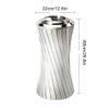 YKHB Stainless Steel Outdoor Dustbins Trash Can Bins Round Hotel Lobby Storage Rubbish Bins Garbage Wheelie Bins Waste (Color : A) view 2