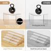 Anglelife Large Acrylic Risers, 8 Pcs 2 Set (7L~8L~9L) Rectangular Stands Shelf Clear for Decor, Clear Display Risers Cake Shelves Retail Shoe Showcase view 3