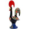 6 Inch Good Luck Portuguese Rooster Barcelos Metallic Figurine for Kitchen Decor (Black) view 2