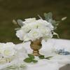 LFF 10Pcs White Silk Roses Artificial Flowers for Home Wedding Decor view 4