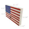 FixtureDisplays American Flag Gun Cabinet Safe with Lock 2 Keys Wall Mount Art Decor Concealed Metal Wood Storage Shelf 22x15x3" Men Husband Father Birthday Gift 10099-2D view 2