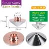 Startnow Laser Cutting Nozzle S28-A Double Single Layer Caliber 0.8 1.0mm 1.5 D28mm Precitec HANS WSX Laser Nozzle (S28-A-15-S 1 PCS, 1.2) view 4