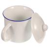 Cabilock Retro Enamel Mug 4.8X3.5 Inch Vintage Ceramic Water Cup for Home Office Camping Tea Coffee Drinkware view 1