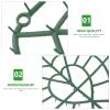 3pcs Flower Wall Rack for Wedding Decoration Breathable Floral Arrangement Shelf Flower Shelf for Home and Event Decor for Bouquets view 4