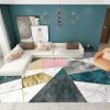 CWYPB Rug Runners for Hallways, Non Slip Geometric Pattern Washable Kitchen Rugs Door Mat Indoor, Narrow Long Hall Runner for Living Room Rug,130x700CM view 2