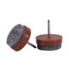 20PCS Round Heavy Duty Felt Furniture Pads, Felt Foot Nail Pad for Chairs/Table/Stools/Drawer/Wardrobe - Hard Wood/Tile Floor Protector 20mm(Brown) view 4