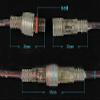 Davitu Wires & Cables - 2core waterproof male and female terminal cable 2P Transparent butt joint Power connection cord LED lighting special wire 50pair view 3