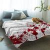 ALAGEO Halloween Blankets Zomie Blood Throw Blankets Halloween Scary Blanket Lightweight Warm Cozy Throws Blanket for Couch, Sofa and Bed 60" x 80" view 2