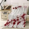 ALAGEO Halloween Blankets Zomie Blood Throw Blankets Halloween Scary Blanket Lightweight Warm Cozy Throws Blanket for Couch, Sofa and Bed 60" x 80" view 4