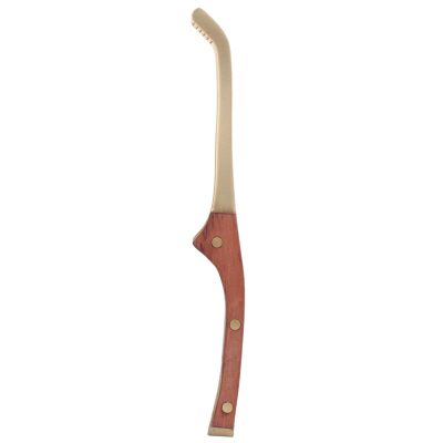 Alvinlite Wood Copper Tea Clip, NonSlip Tea Set Household Tea Tweezers Tea Tongs Tea Ceremony Accessories(B)