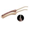 Alvinlite Wood Copper Tea Clip, NonSlip Tea Set Household Tea Tweezers Tea Tongs Tea Ceremony Accessories(B) view 4