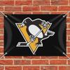 Pittsburgh Penguins Logo Home Business Office Sign view 2