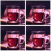 12 Ounce Large Coffee Mugs (Set of 4), Double-Wall Insulated Glass Espresso Mugs (Set of 4) with Handle, Bistro Hot or Cold Coffee, Latte, Cappuccino, Tea, Juice, Beverage cup view 3