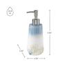 Avanti Linens - Soap Dispenser/Lotion Pump, Guest Bathroom Essentials, Beach Inspired Home Decor (Abstract Coastal Collection) view 3