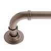 Decopolitan 1" Room Darkening Curtain Rod Set, 36 to 72 Inches, Dark Bronze view 2