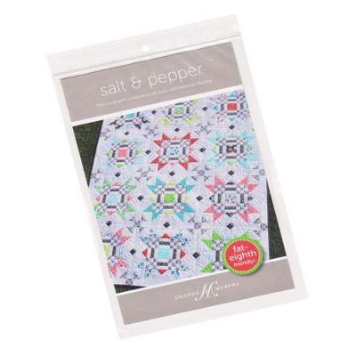 Amanda Murphy Quilt Pattern - Salt and Pepper (Finished Project Size is 53.5" x 70.5")