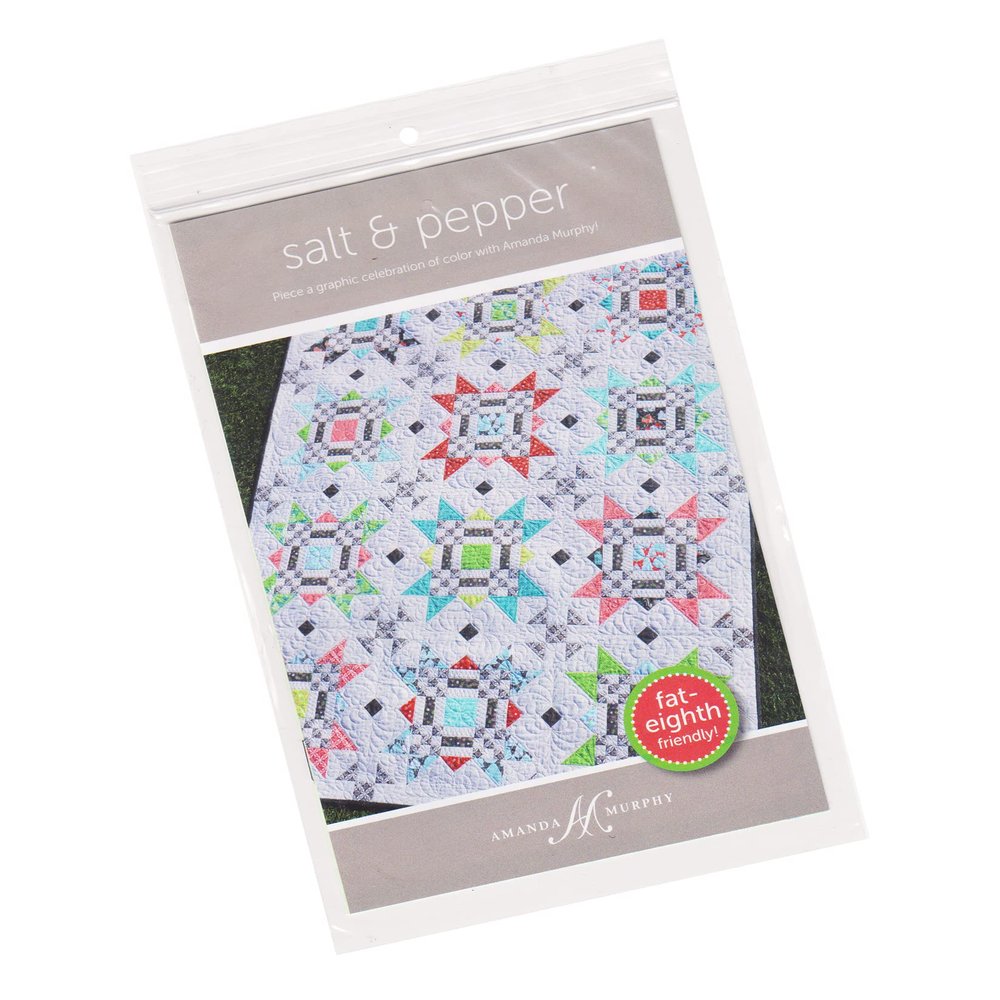 Amanda Murphy Quilt Pattern - Salt and Pepper (Finished Project Size is 53.5" x 70.5")