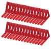 tooloflife Picnic Tablecloth Clips, Stainless Steel Table Cloth Holders Picnic Home Table Cover Clamps for Home Kitchen Picnics Garden Wedding Party Red 30PCS view 1