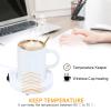 Warmer Mug Mat, Convenient Use Coffee Cup Warmer 4.5x4.5x0.8in Practical USB Plug-in Coffee Warmer for Coffee Tea, Milk, Hot Chocolate for Homes Offices Companies view 3