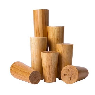 NWB 8" 20" Round Solid Wood Furniture Legs Sofa Replacement Legs, Set of 4 Couch Legs,Replacement Legs for Couch Dresser Sideboard Recliner Couch Circle Chair