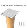 NWB 8" 20" Round Solid Wood Furniture Legs Sofa Replacement Legs, Set of 4 Couch Legs,Replacement Legs for Couch Dresser Sideboard Recliner Couch Circle Chair view 3