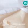 BISELINA French Linen Bed Skirt with Pleated Corner 22-Inch Tailored Drop Natural Flax Cotton Blend Basic Dust Ruffle Soft Cozy Farmhouse Bedding (22" King, Basic Linen) view 2