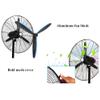 ADASP Pedestal Fan Oscillating Stand Fan Air Circulator Fan Powerful and Quiet with Full Copper Motor, 3 Speed, for Home and Office (Black) view 3