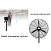 ADASP Pedestal Fan Oscillating Stand Fan Air Circulator Fan Powerful and Quiet with Full Copper Motor, 3 Speed, for Home and Office (Black) view 4