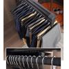 LKP Hanger Organizer for Clothes Sliding Extendable Closet Rod Clothes Hanging Rail for Wardrobe Black 20inch/12inch/14inch/16inch/18inch/20inch/22inch view 2
